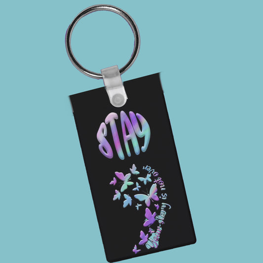 Semicolon Suicide Prevention Awareness Keychain