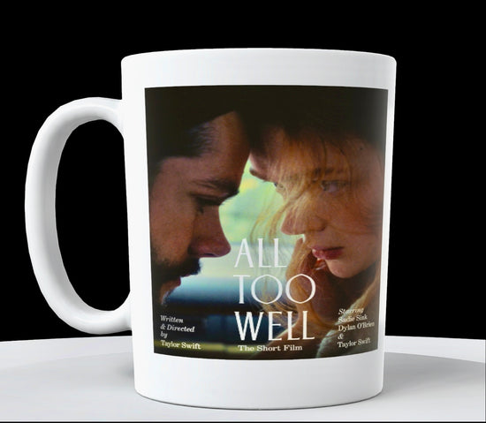 Taza de cerámica con el cortometraje All Too Well de Taylor Swift