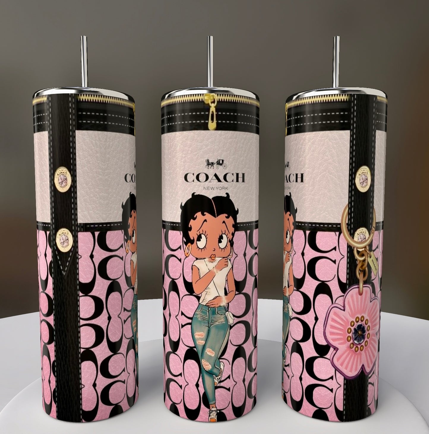 Betty Boop Coach 20oz Skinny Tumbler