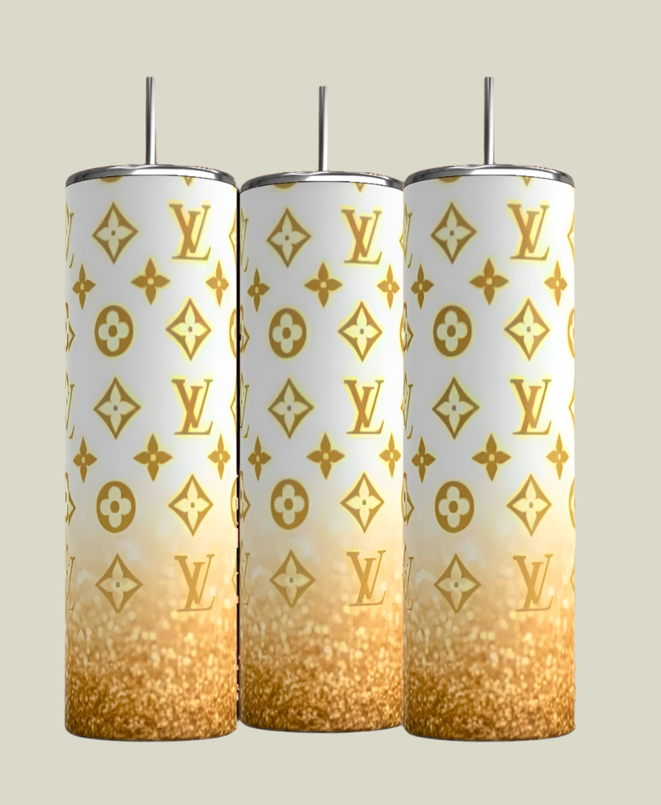 LV Gold Ombre | 20oz Skinny Tumbler