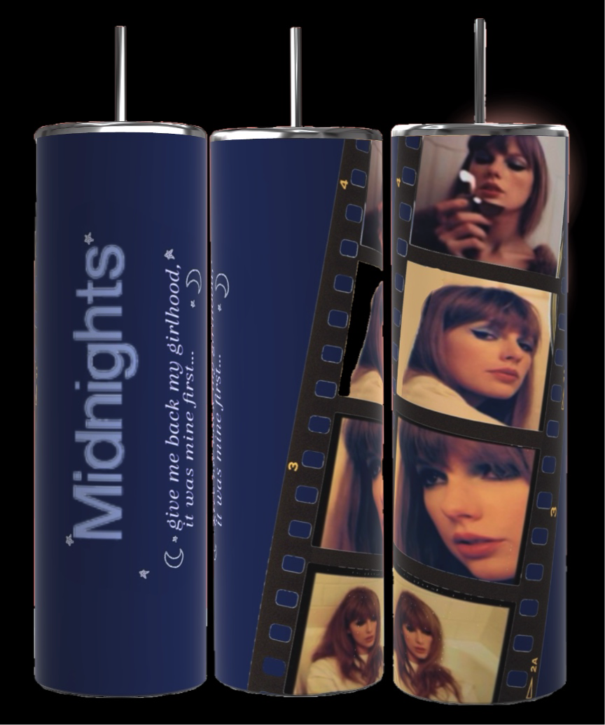 Eras Filmstrip Collage Custom Collection| Taylor Swift 20oz TumblerNOW FEATURING ALL ERAS!!!