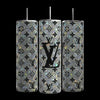 Vaso de acero inoxidable Louis Vuitton Silver Shimmer de 20 oz