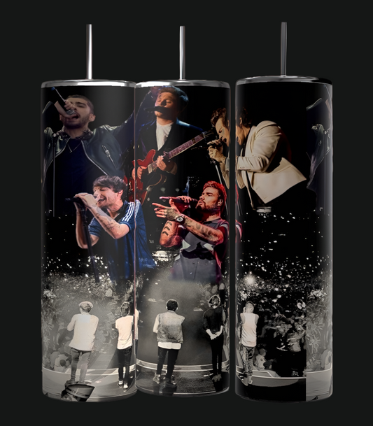 One Direction Collage 20oz Stainless Steel Tumbler