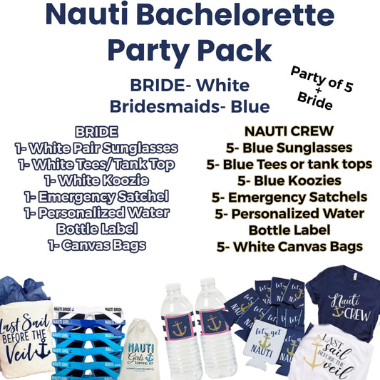 NAUTI BACHELORETTE PARTY BUNDLE- 6 Person Party