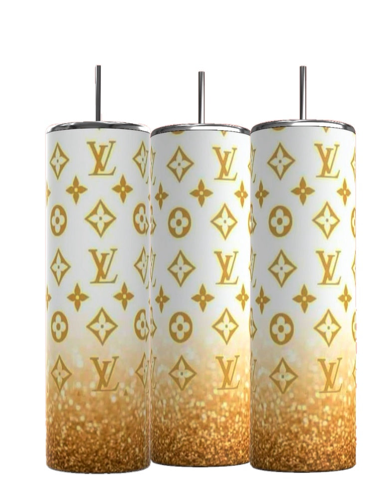 LV Gold Ombre | 20oz Skinny Tumbler