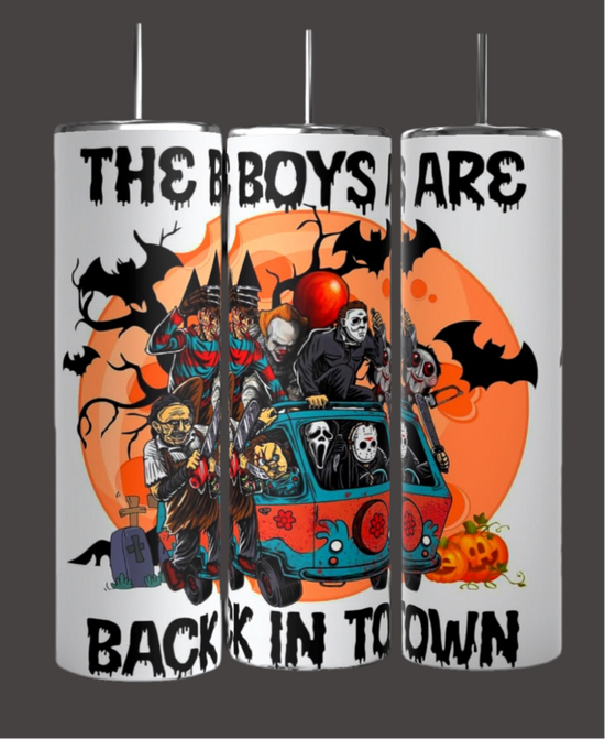 Boys Are Back In Town | Halloween| 20oz Tumbler