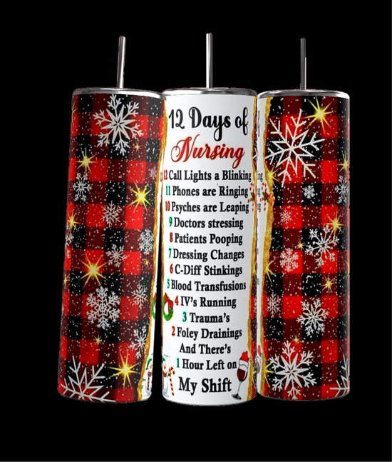 Nurse Christmas 20oz Tumbler