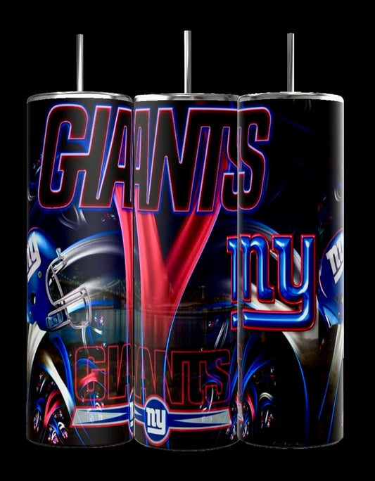 NY GIANTS- NFL- Custom 20oz Skinny Tumbler