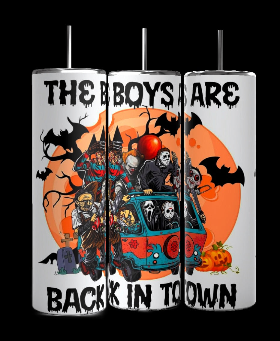 Los chicos están de vuelta en la ciudad | Halloween | Vaso de 20 oz