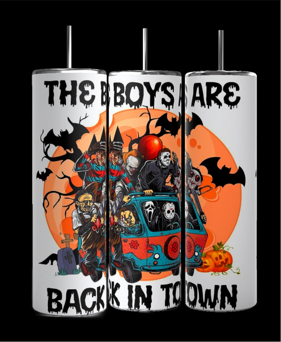 Boys Are Back In Town | Halloween| 20oz Tumbler