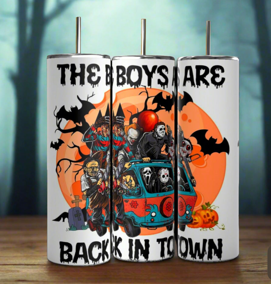 Los chicos están de vuelta en la ciudad | Halloween | Vaso de 20 oz