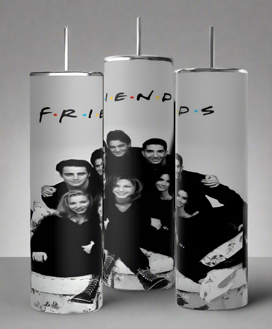 Friends B&W 20oz tumbler