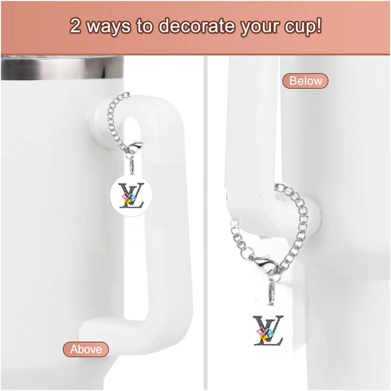 LV Charm Dangle | Cup Accessory