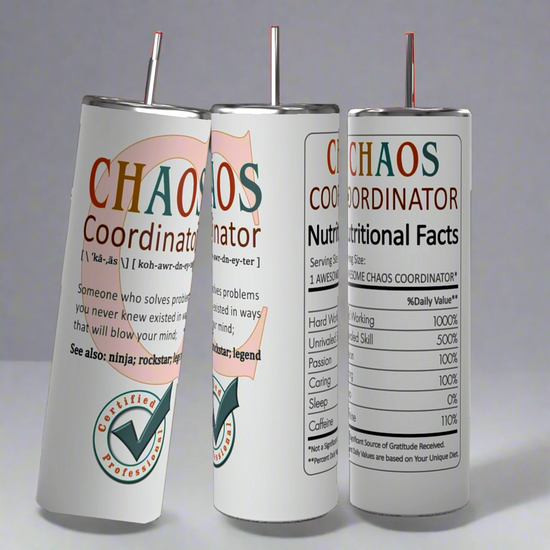 Vaso de 20 oz de Chaos Coordinator