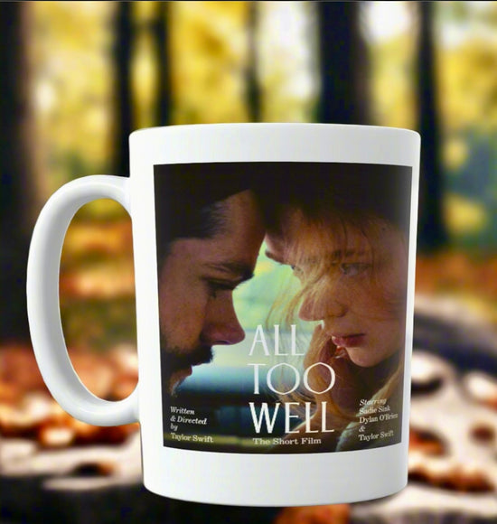 Taza de cerámica con el cortometraje All Too Well de Taylor Swift