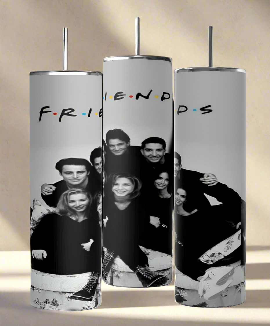 Friends B&W 20oz tumbler