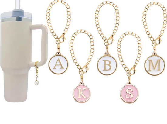 Monogram Charm Dangle | Cup Accessory