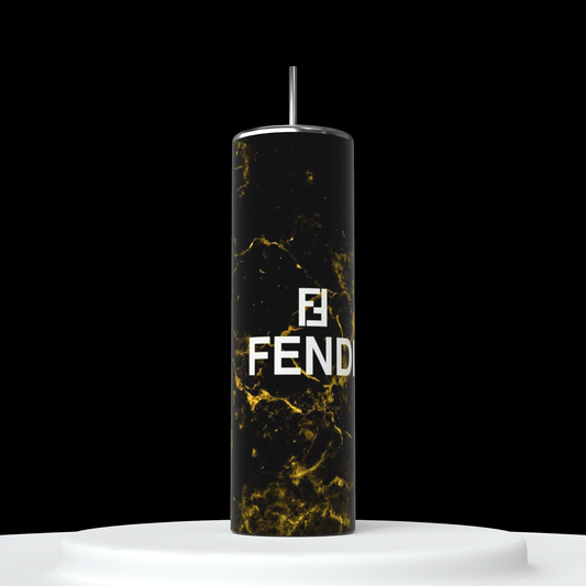 FENDI Black Gold 20oz Skinny Tumbler