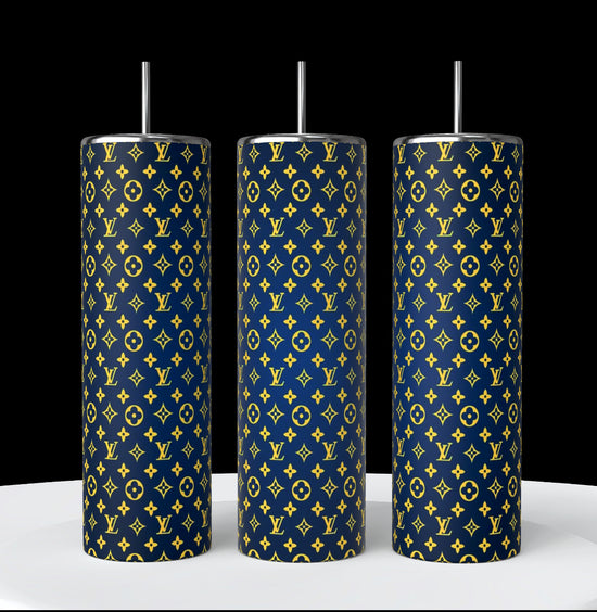 LV Blue | Yellow Ombre 20oz Skinny Tumbler