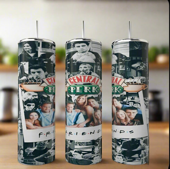 Friends Poloraid Collage Tumbler