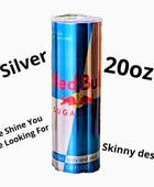 Sugar Free Red Bull Energy- Silver Stainless Steel 20oz Tumbler