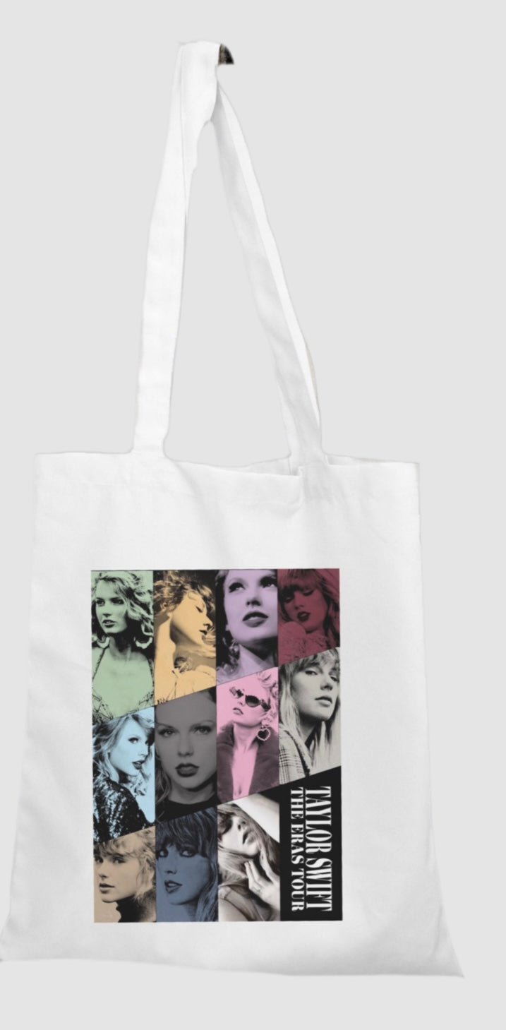 Eras Tote Bag with lyrics