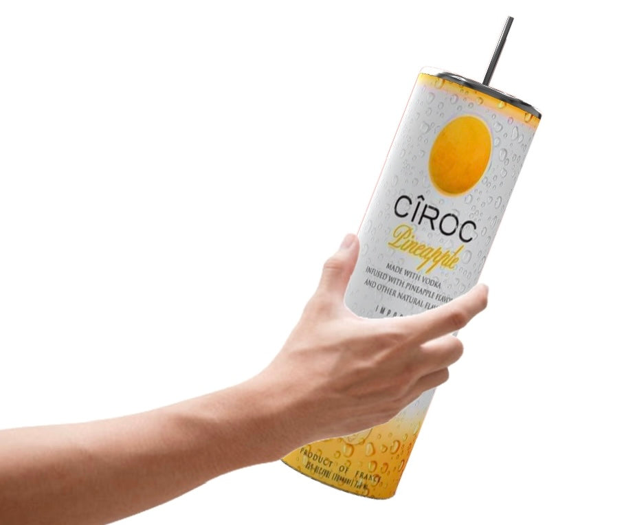 Ciroc Tropical Template 4 pack SVG, DTF transfer, PNG, tumbler wrap