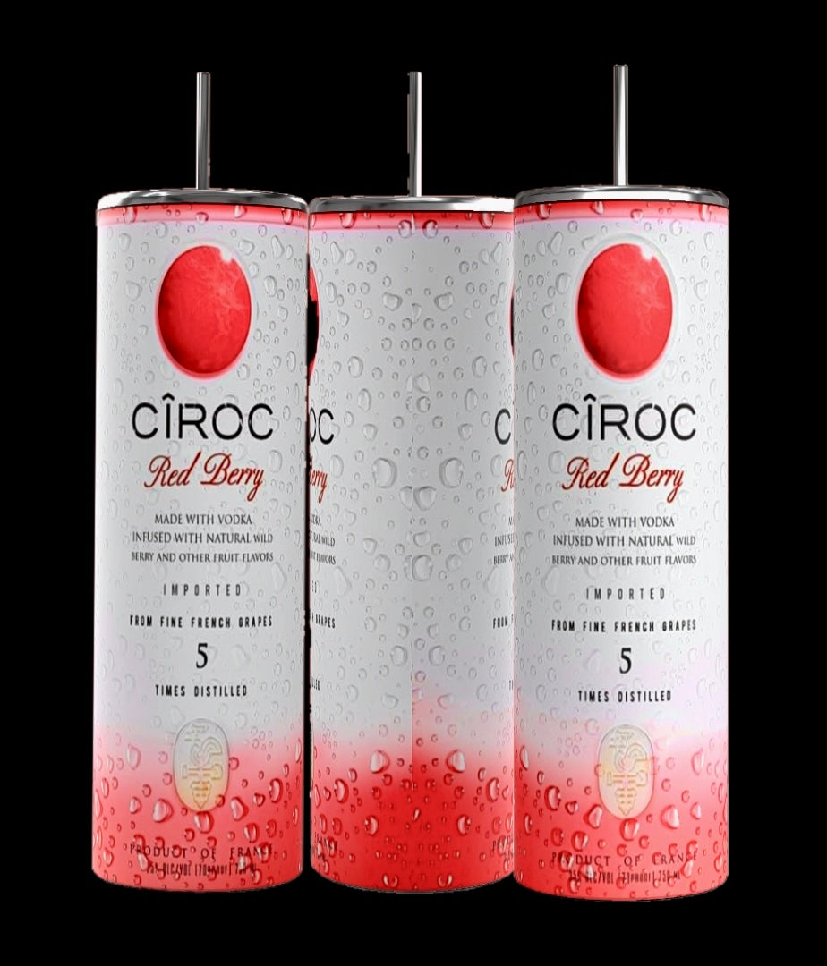 Ciroc Tropical Template 4 pack SVG, DTF transfer, PNG, tumbler wrap