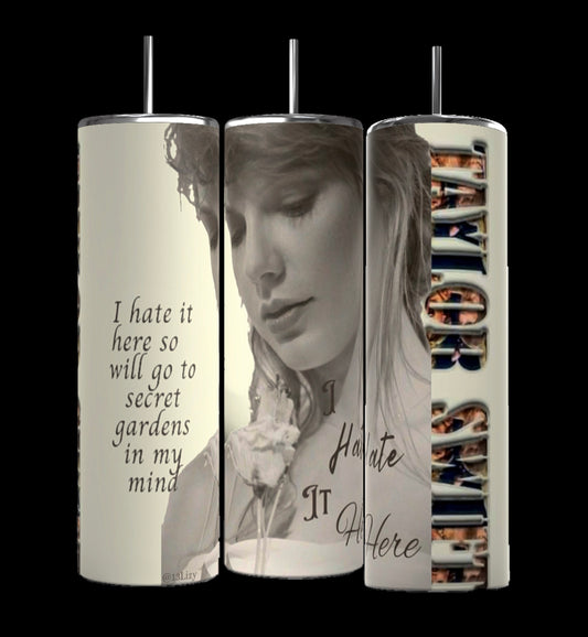 Secret Garden Taylor Swift 20oz Stainless Steel Tumbler