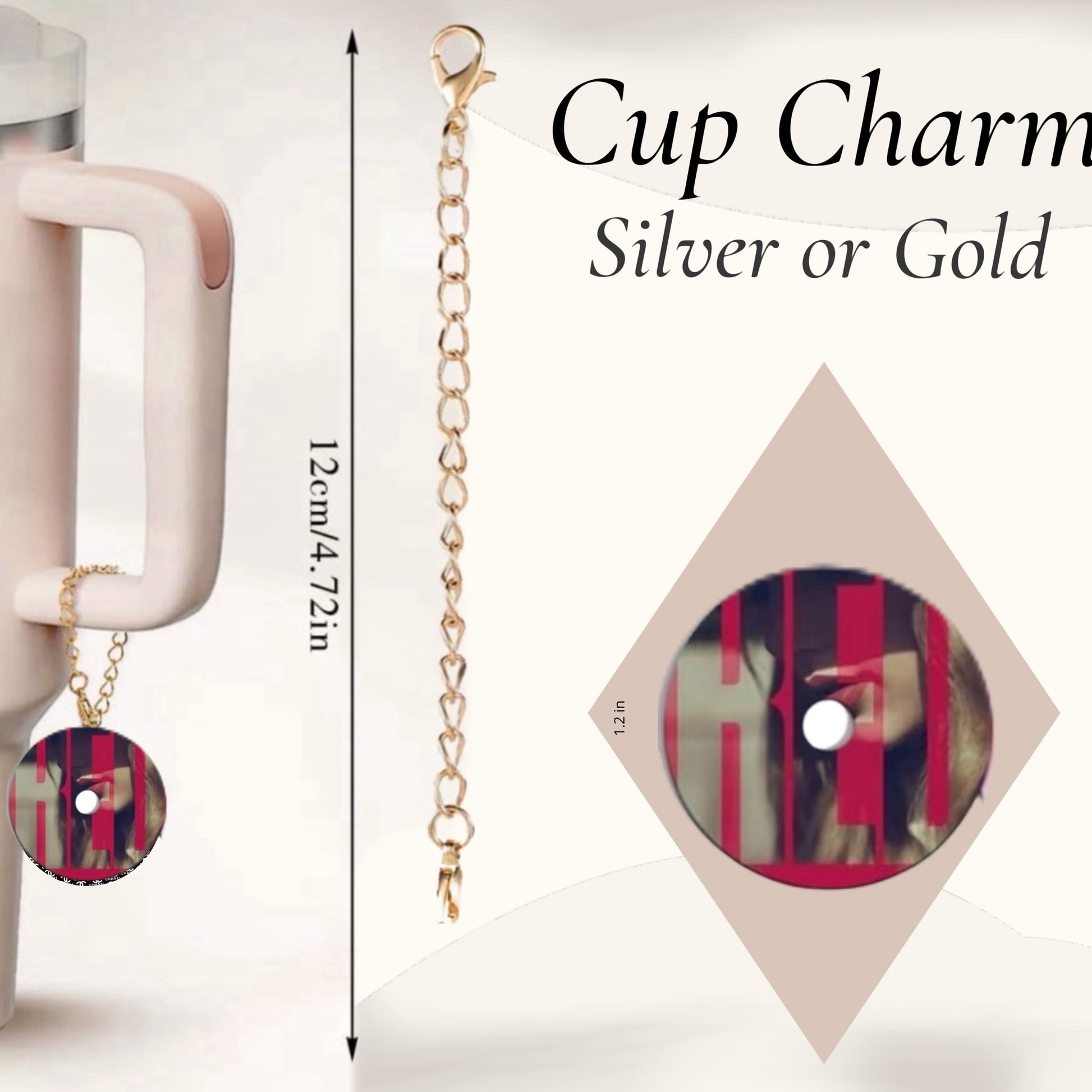 Taylor Swift Vinyl Charm Dangle | Cup Accessory