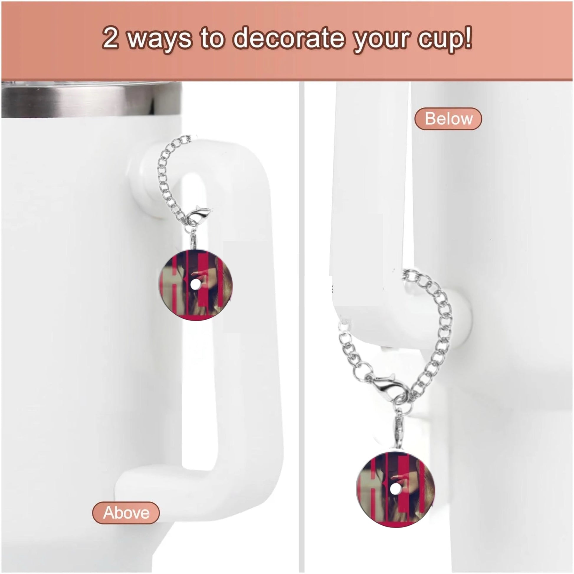 Taylor Swift Vinyl Charm Dangle | Cup Accessory