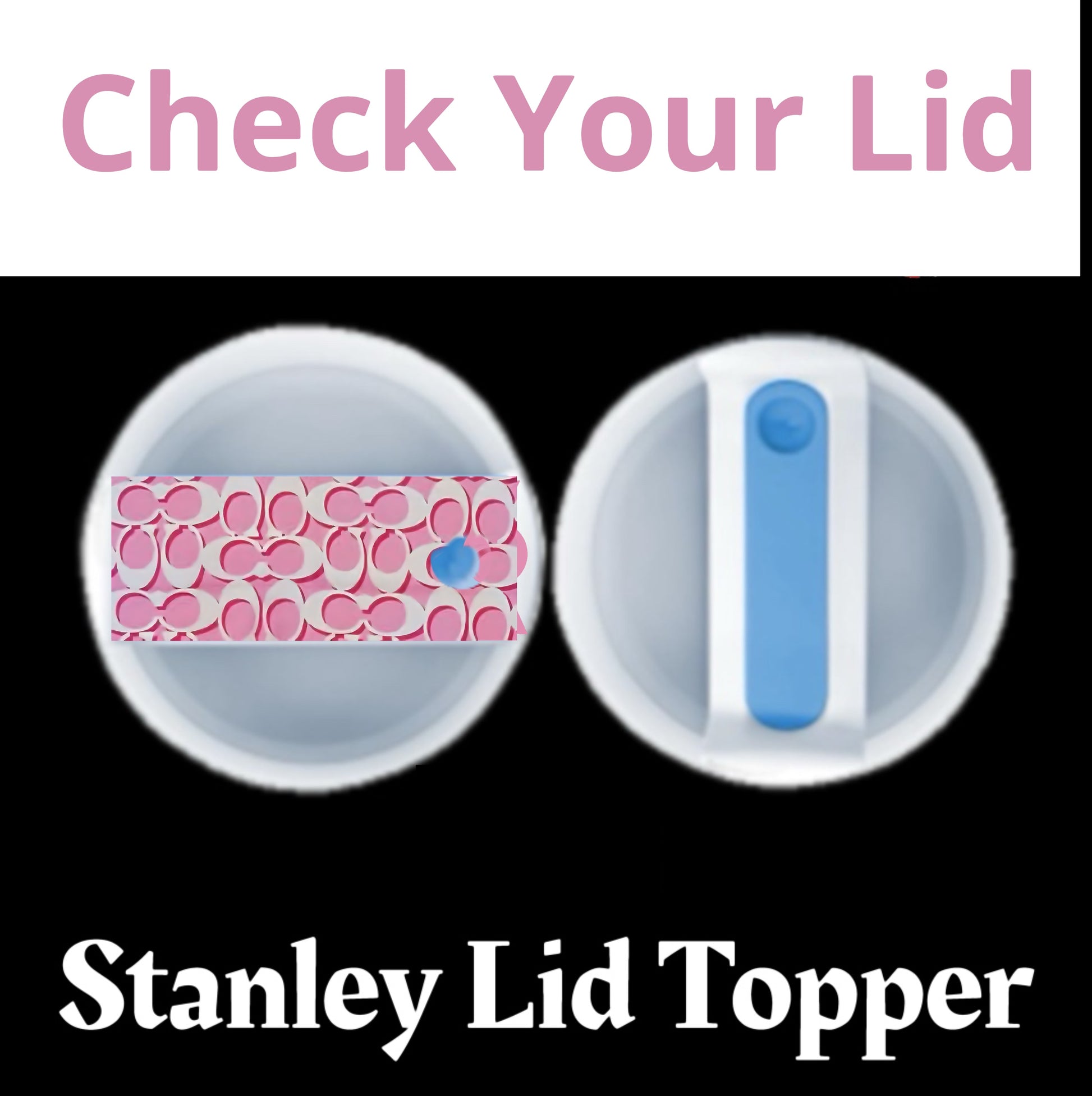 Pink Stanley Lid Plate/Topper