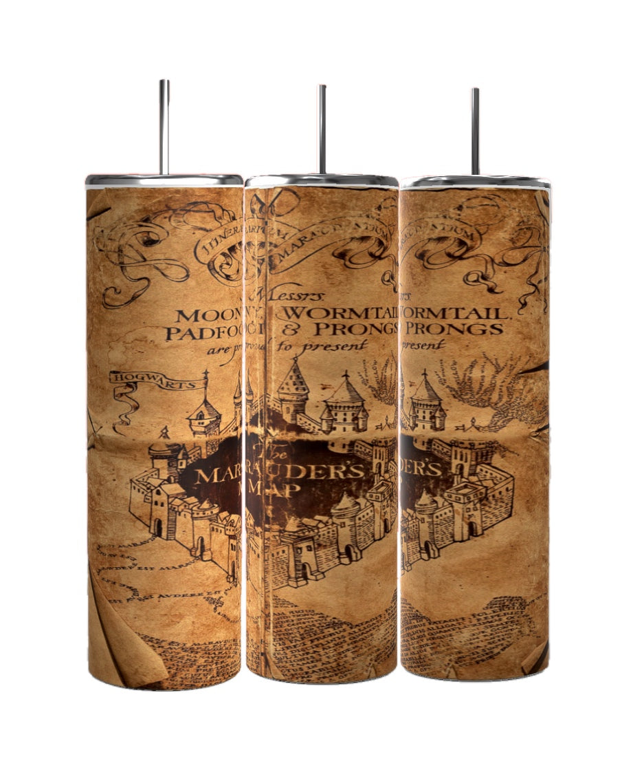 Marauders Map - Harry Potter Tumblers