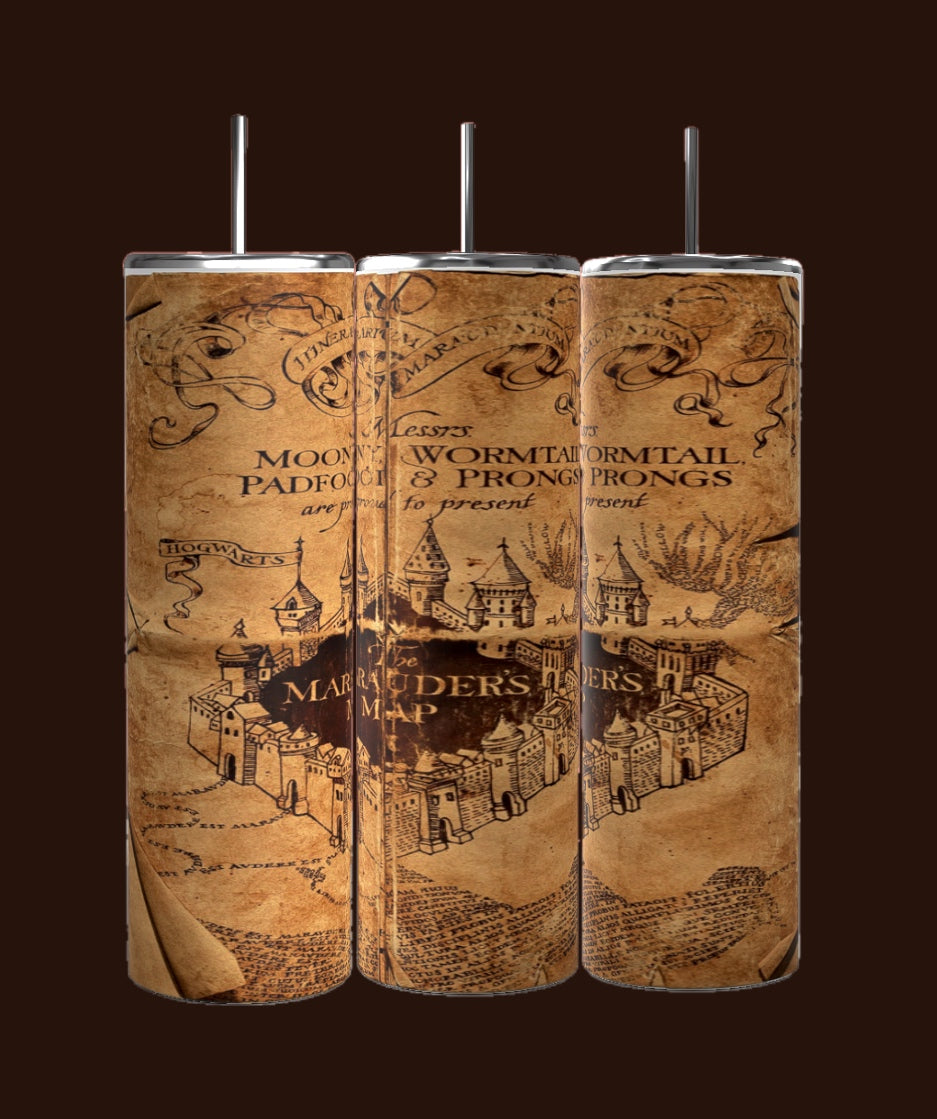 Marauders Map - Harry Potter Tumblers