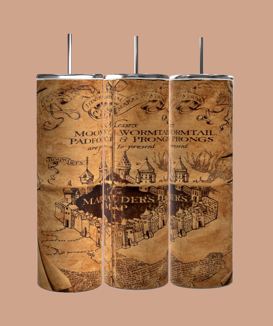 Marauders Map - Harry Potter Tumblers