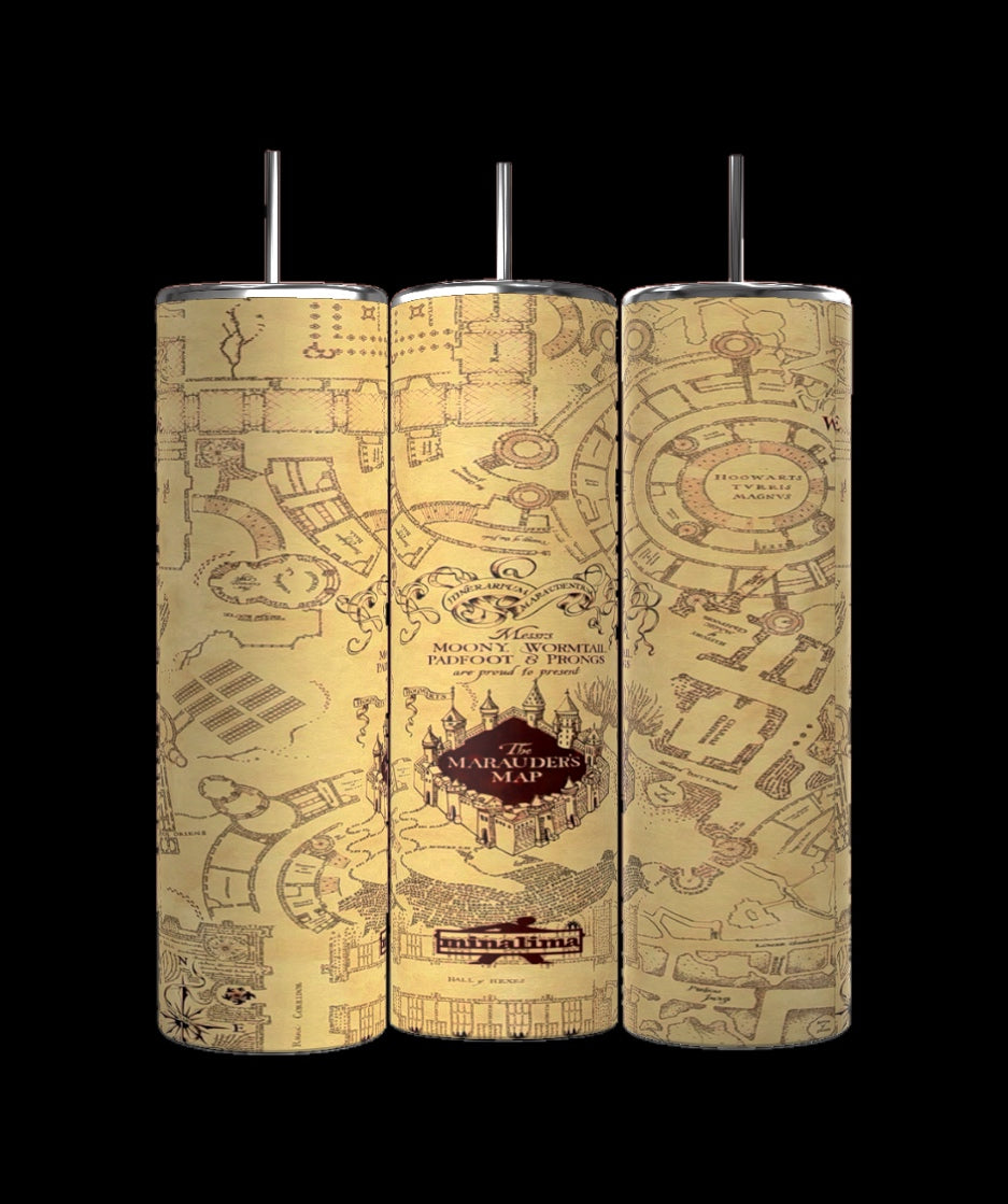 Marauders Map - Harry Potter Tumblers