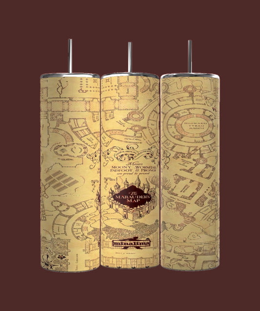 Marauders Map - Harry Potter Tumblers