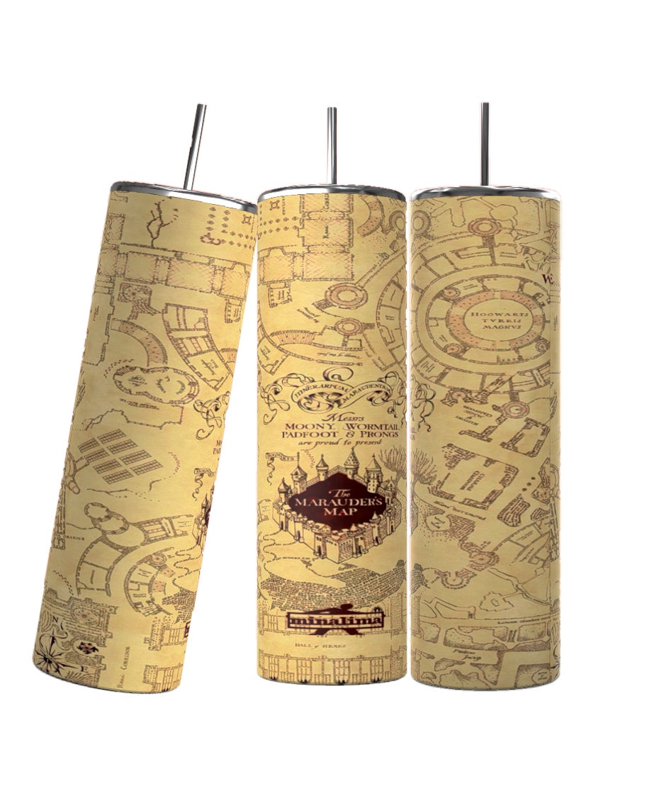 Marauders Map - Harry Potter Tumblers