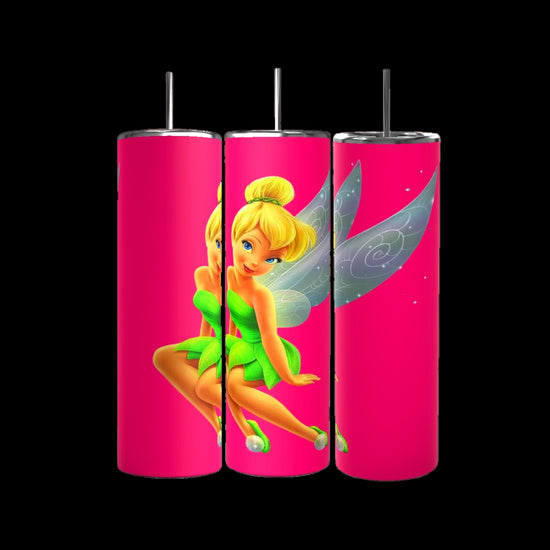 Tinkerbell Pink 20oz Skinny Tumbler