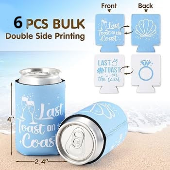 6-Pack Customizable Koozies