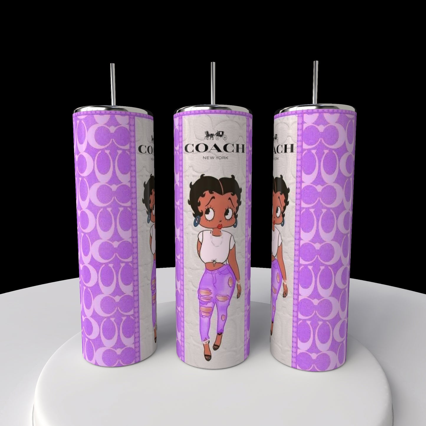 Betty Boop Coach 20oz Skinny Tumbler