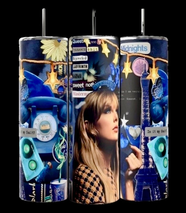 Midnights Taylor Swift 20oz Skinny Tumbler