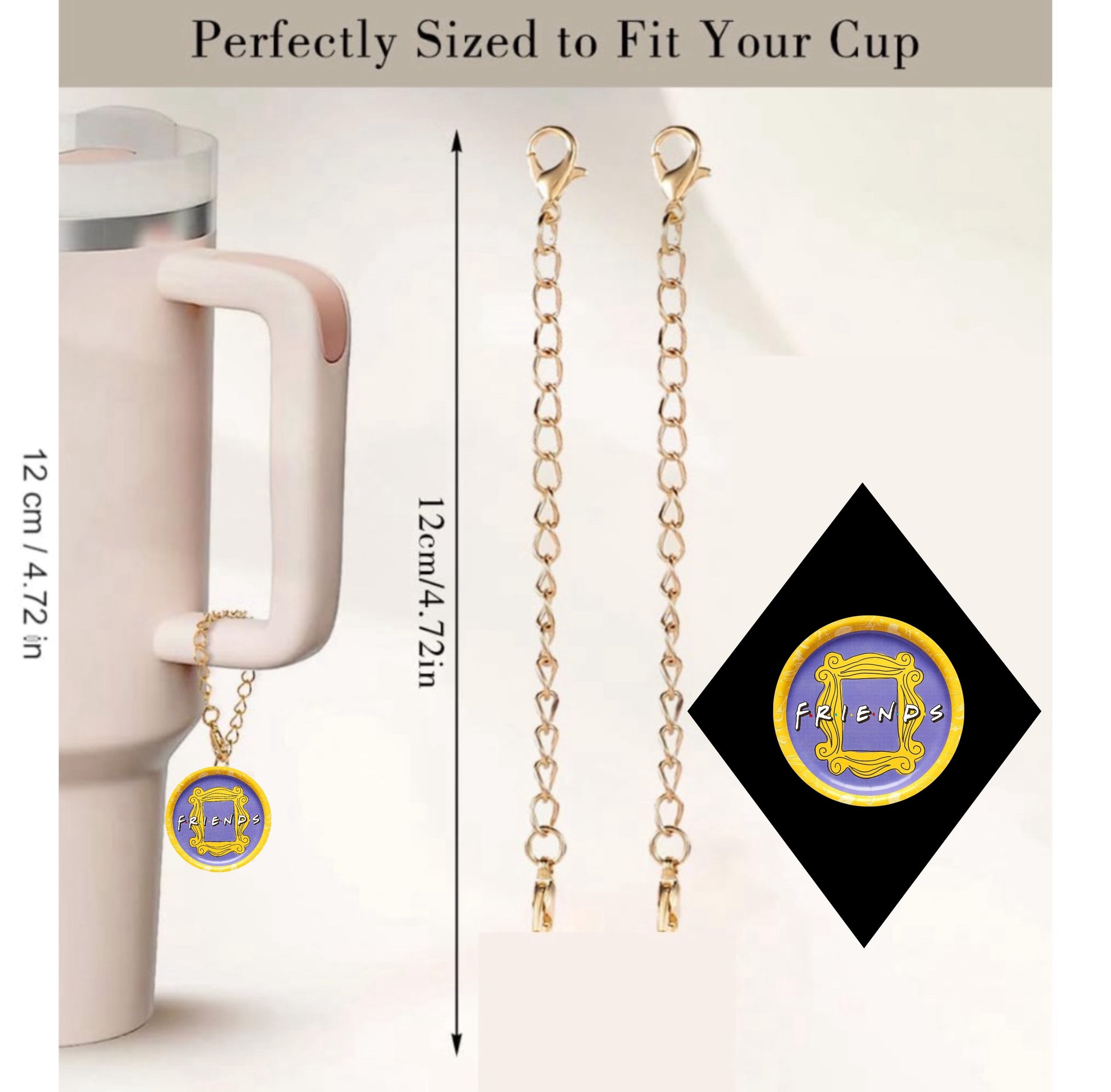 Friends Charm Dangle | Cup Accessory