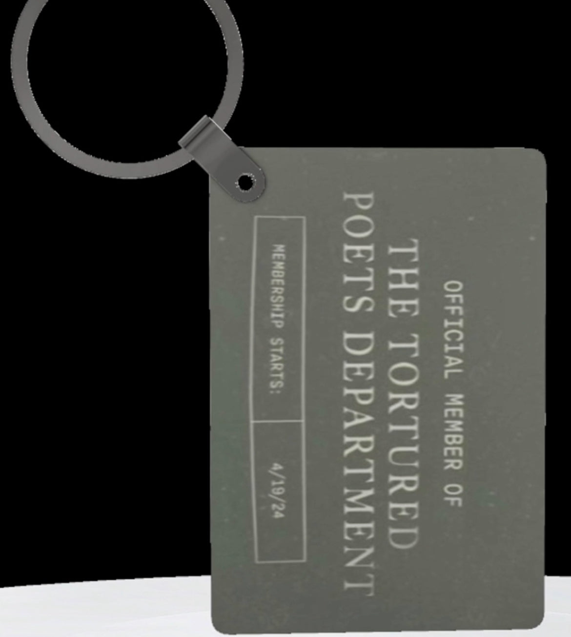 Square Keychain, TTPD members only Intern