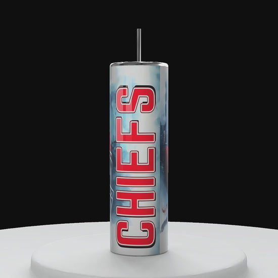 Kansas City Chiefs- NFL- Custom 20oz Skinny Tumbler