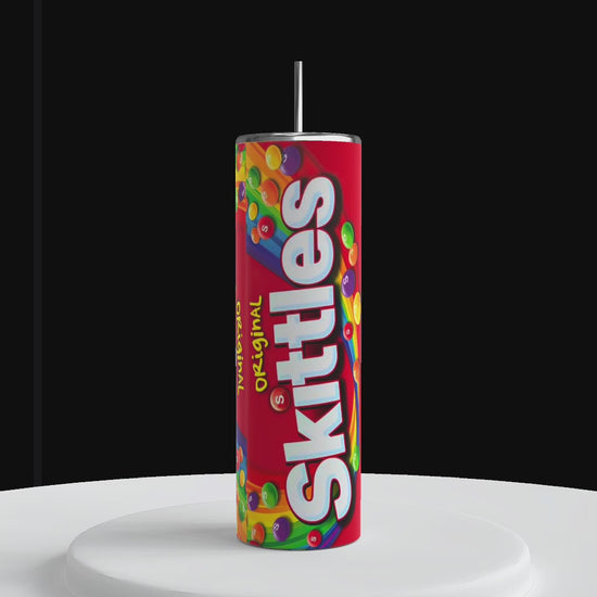 Vaso de acero inoxidable Skittles de 20 oz