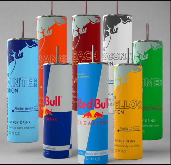 Red Bull Lovers 20oz Tumbler in a variety of colors/flavors