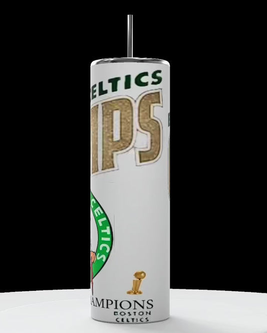 Celtics Champs custom 23-24 20oz Tumbler