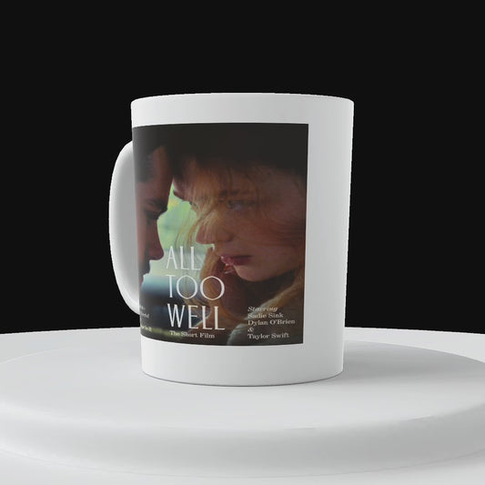 Taza de cerámica con el cortometraje All Too Well de Taylor Swift