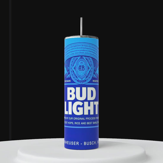 Vaso de acero inoxidable Bud Light de 20 oz